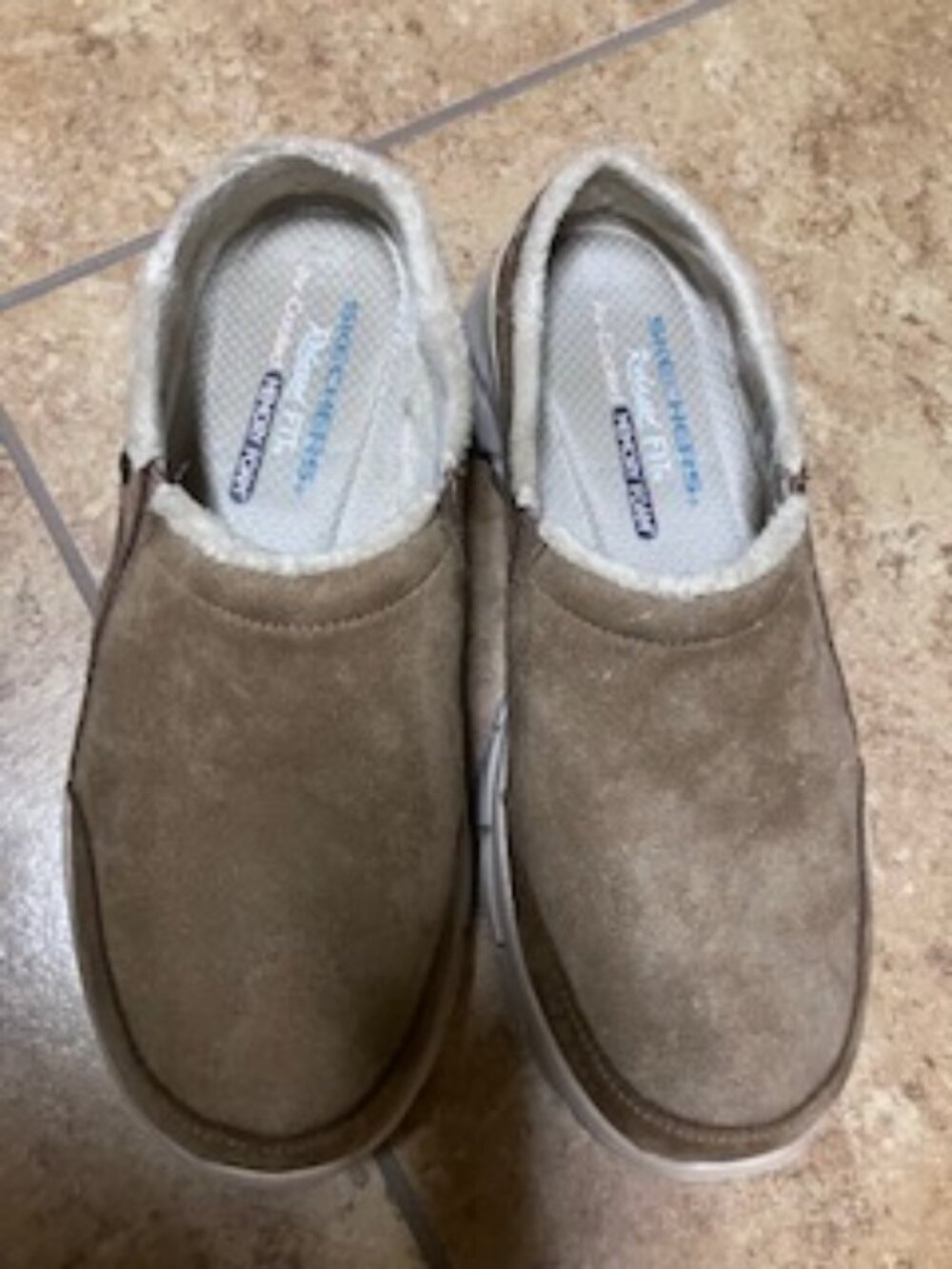 Skechers Easy Going Latte Slip On Clogs Comfort Shoes Slide Sz 8 Model 49532